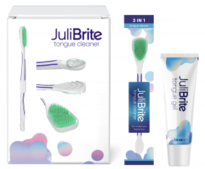 JuliBrite tongreiniger en Tong-gel met CPC